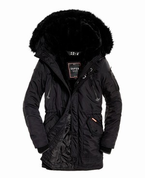 Superdry SD-4 Parka Női Kabát Fekete | QMOFL1768